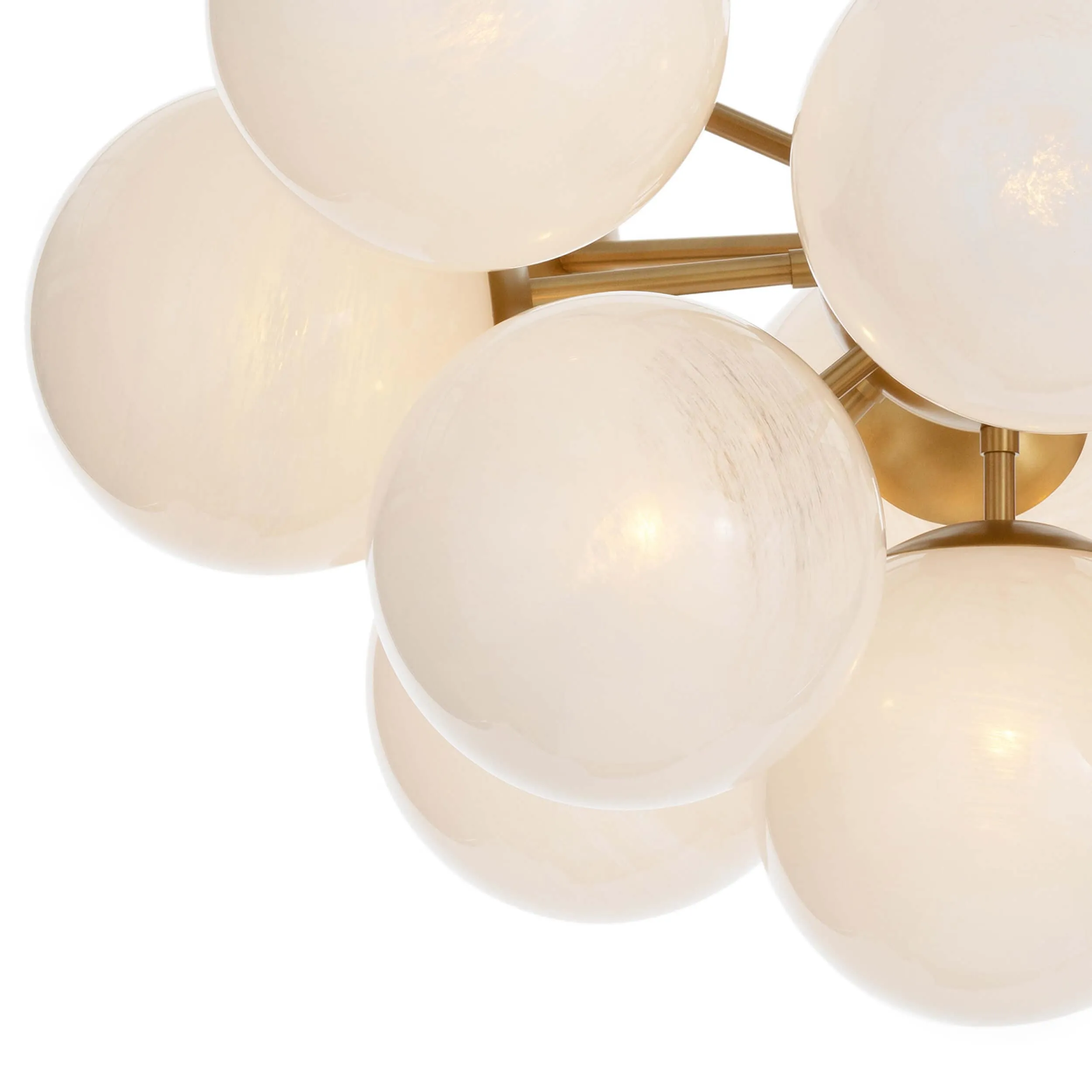 Shine Swirled Glass Flush Mount