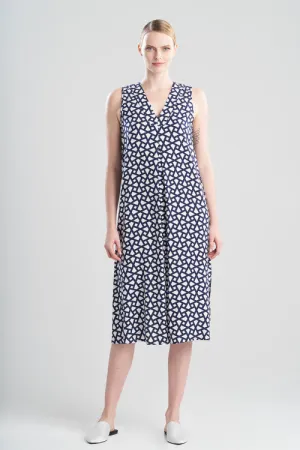 Soho Geo-Printed Challis Gown