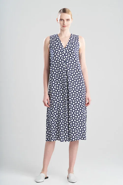 Soho Geo-Printed Challis Gown