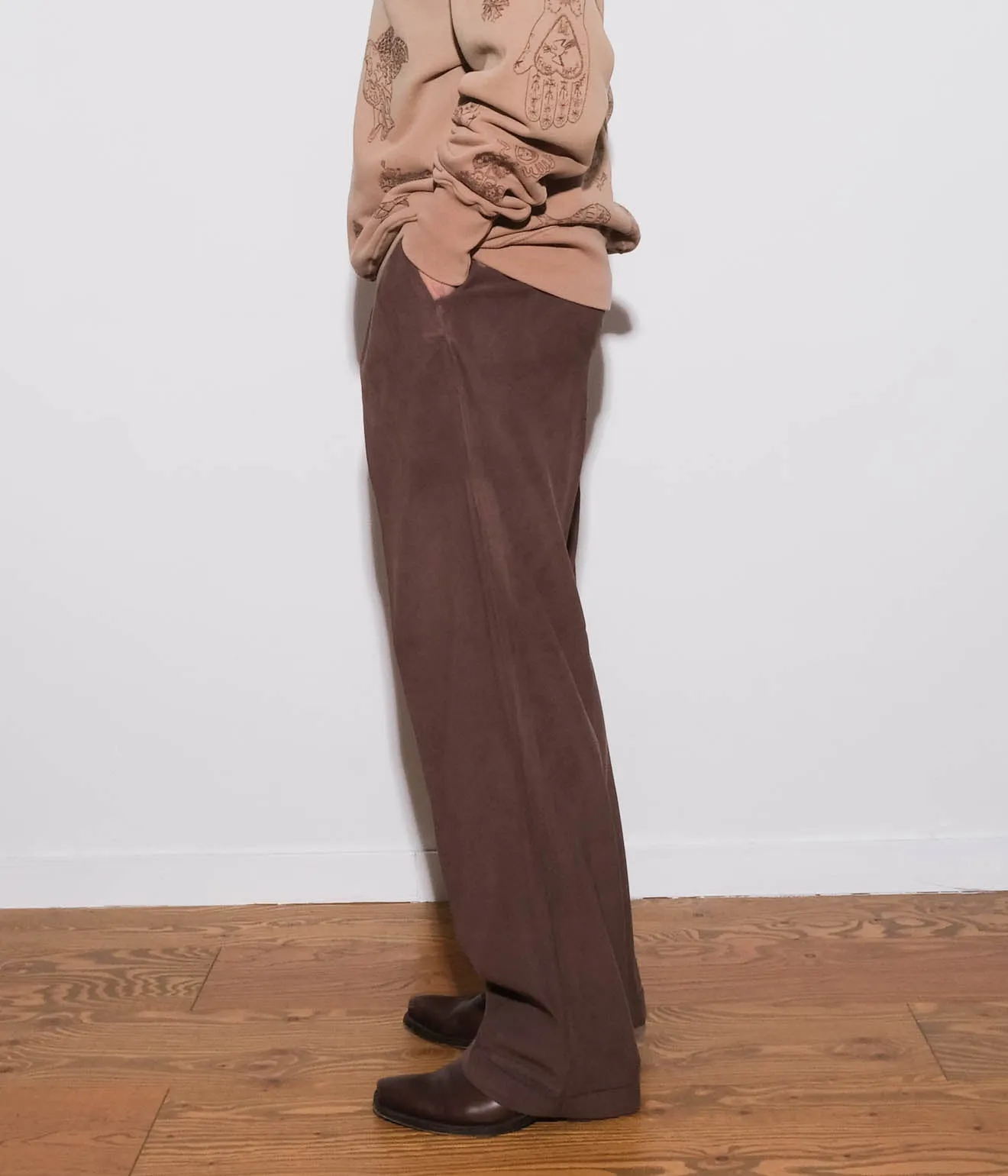 Spandex Slacks (Brown)