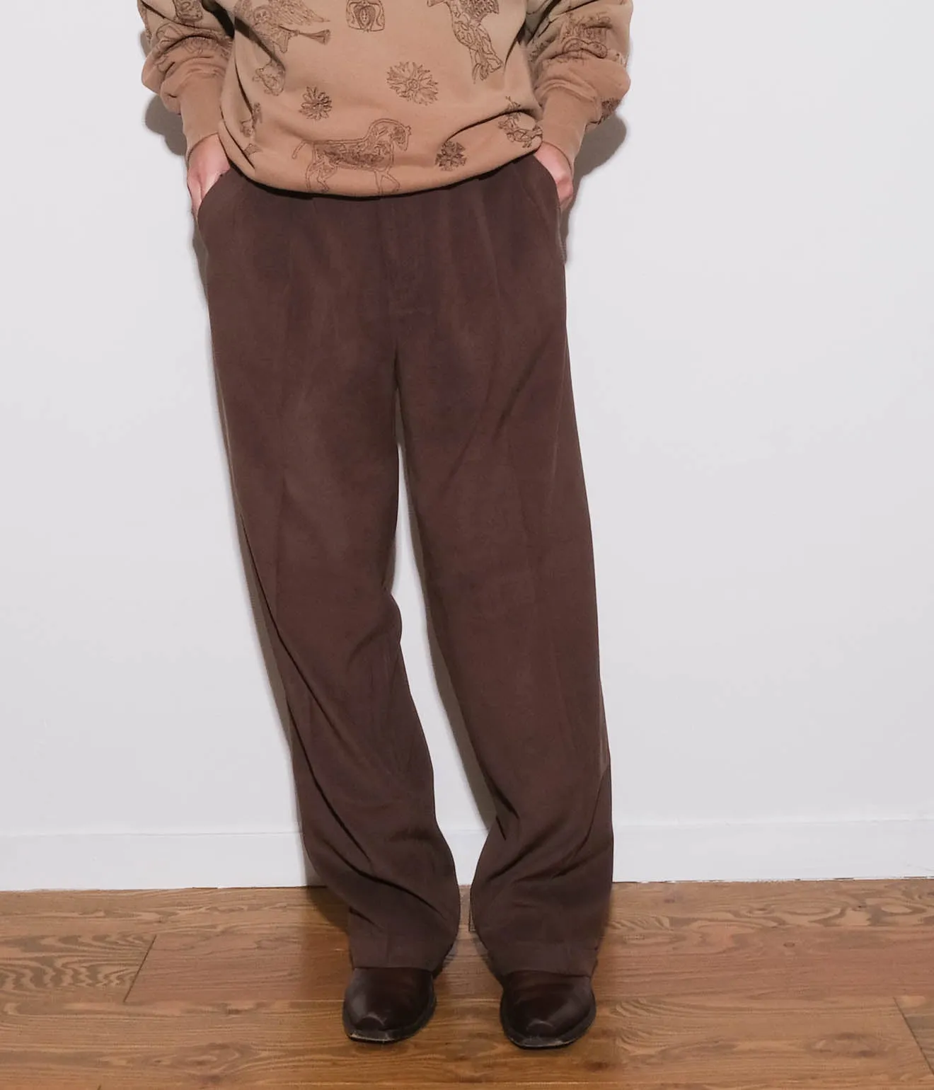 Spandex Slacks (Brown)