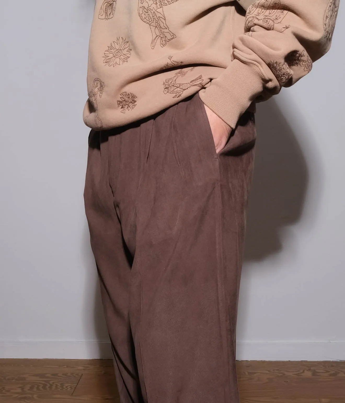 Spandex Slacks (Brown)