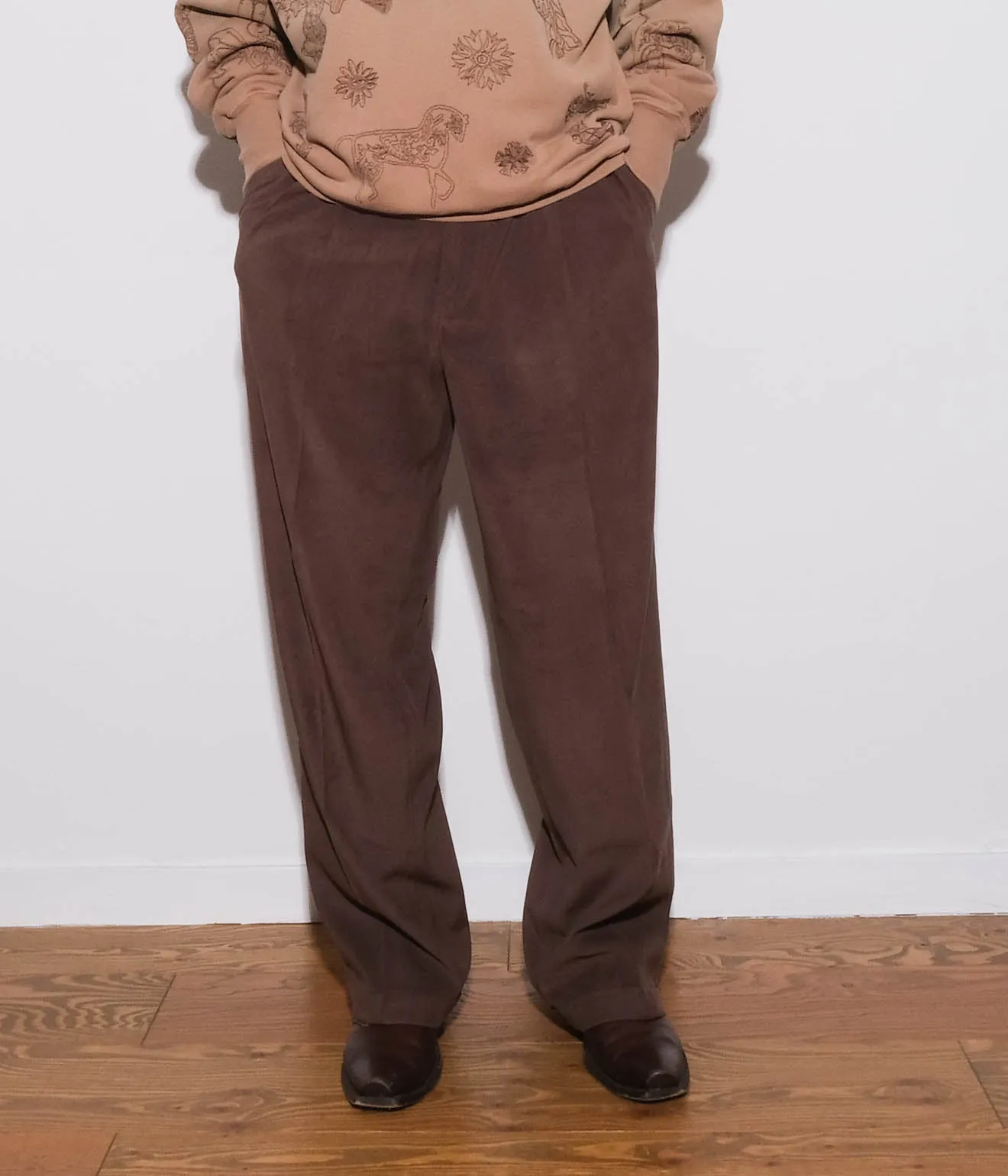 Spandex Slacks (Brown)