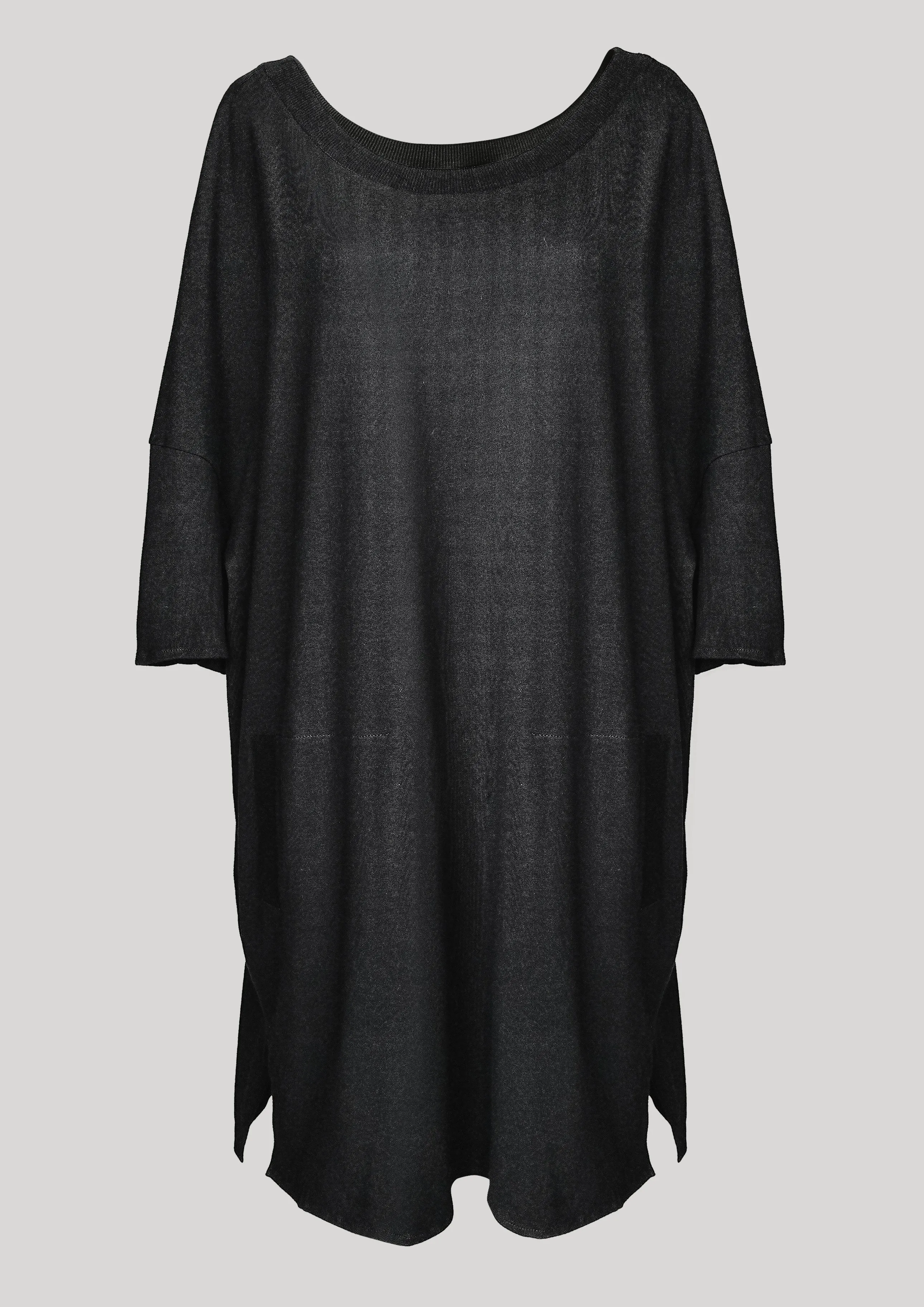 SPORTIVE "T-SHIRT" DRESS - COTTON JERSEY black