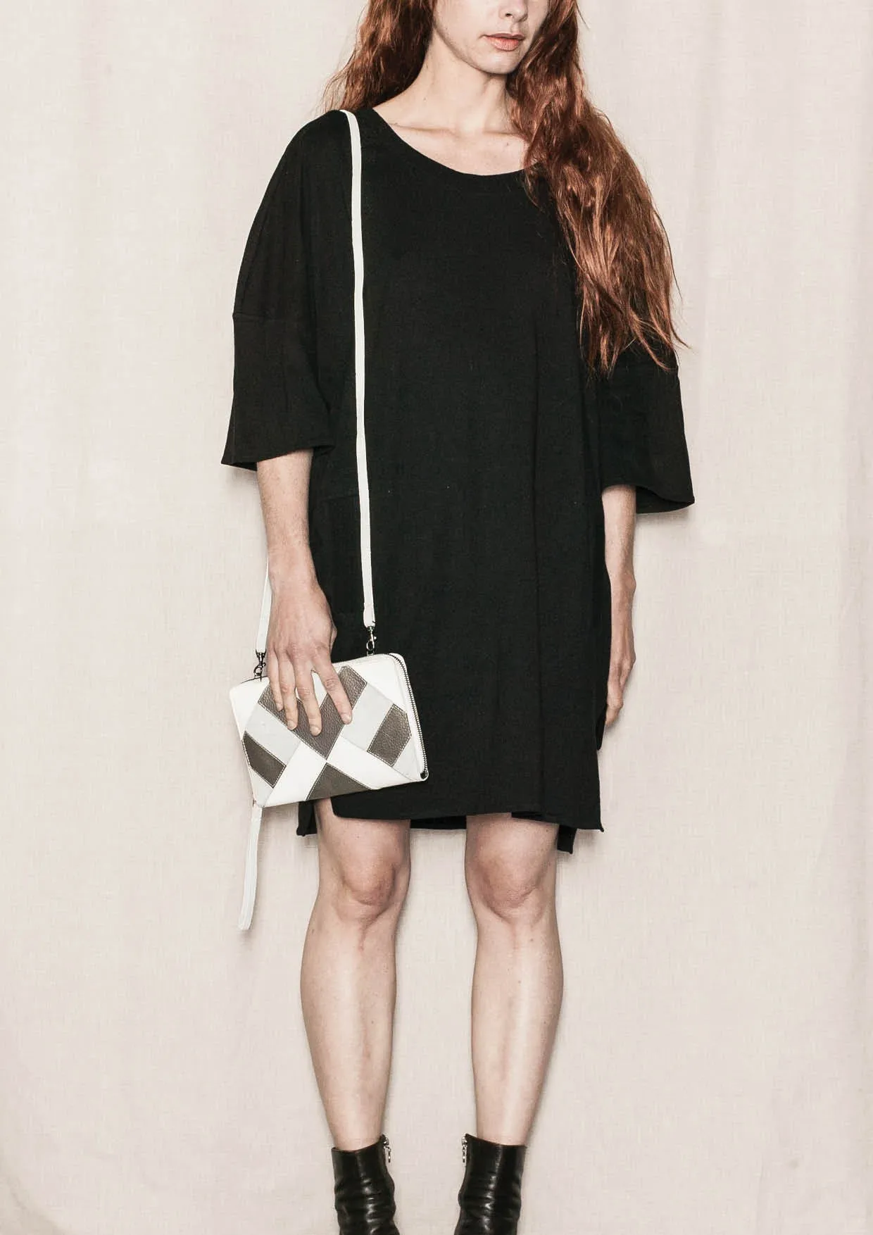 SPORTIVE "T-SHIRT" DRESS - COTTON JERSEY black