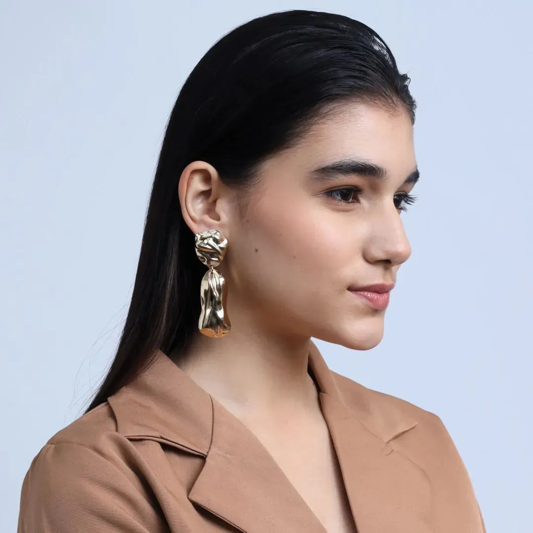 TFC Boldest Statement Gold Plated Dangler Earrings