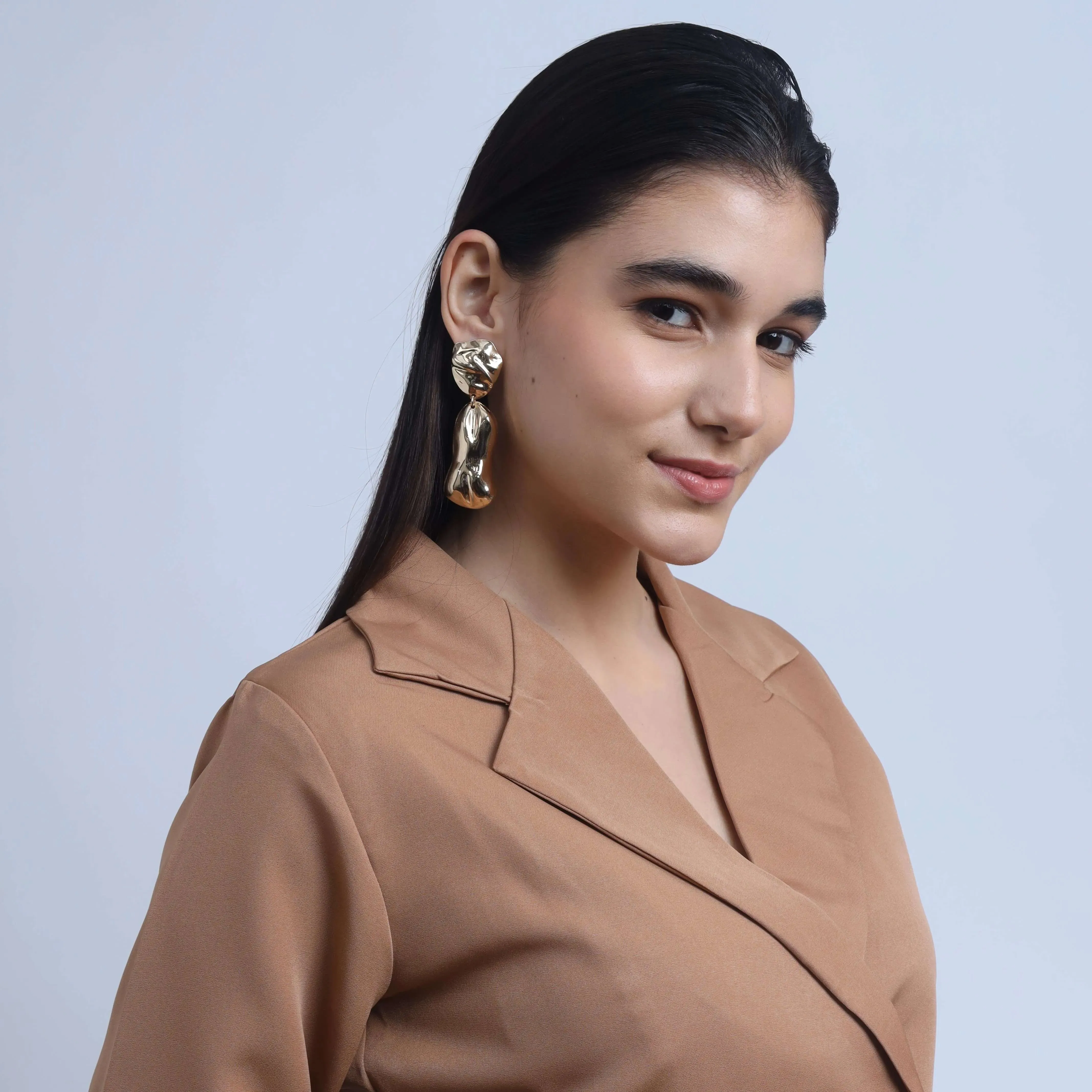 TFC Boldest Statement Gold Plated Dangler Earrings