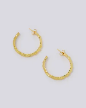 Thor Gold Hoop Earrings