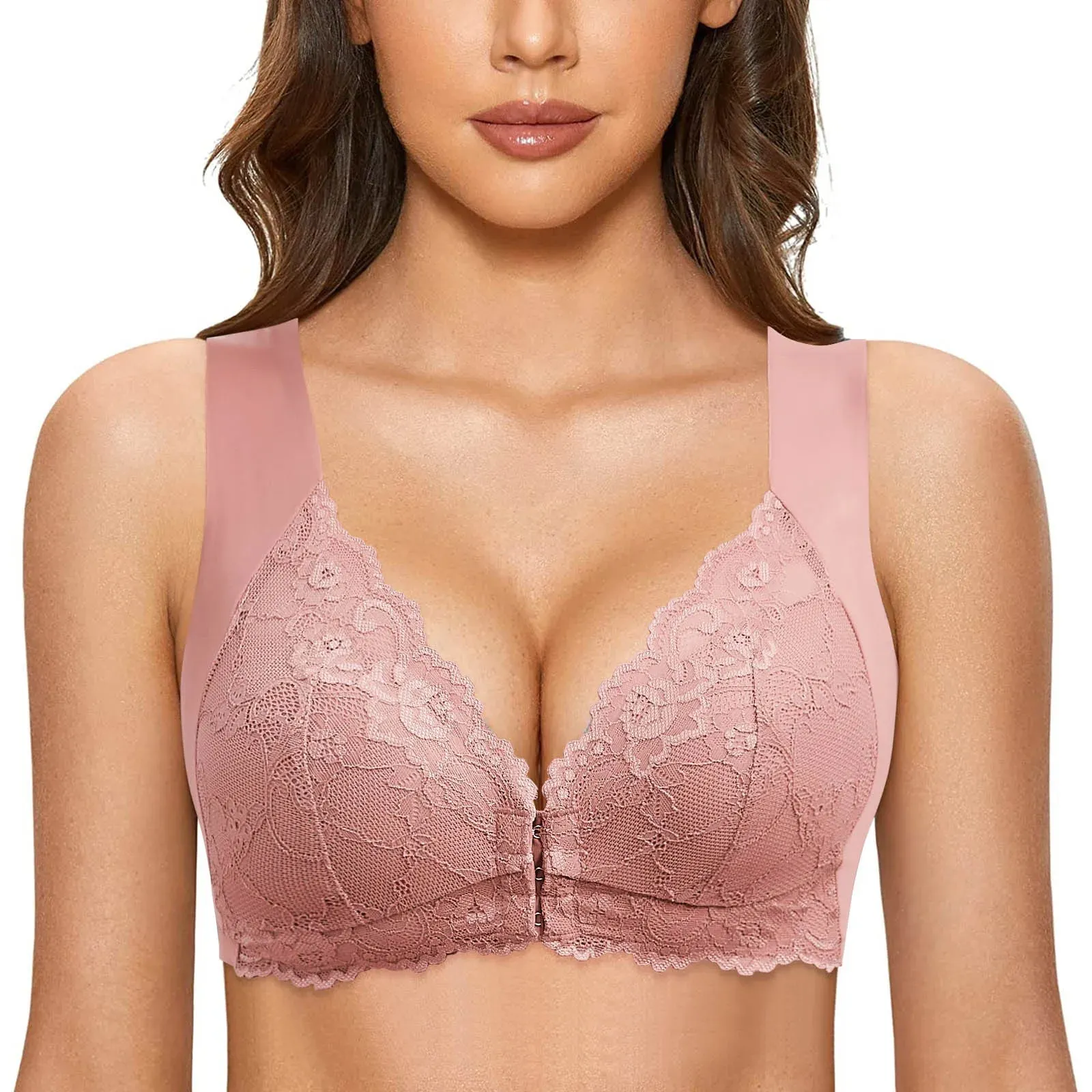Trendy Seamless Lace Unlined Sports Bra