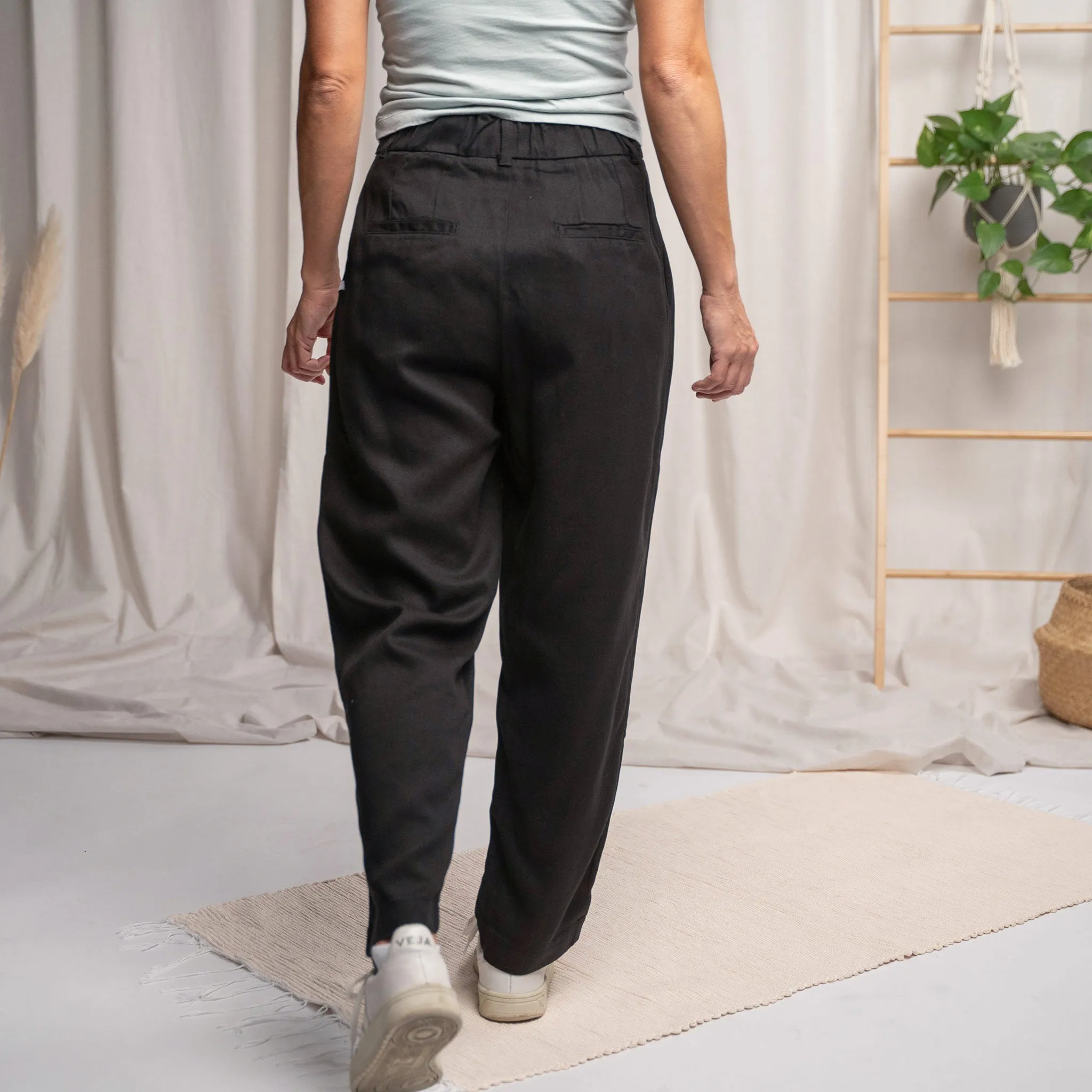 Vabia V1 - Slacks aus Tencel, Schwarz