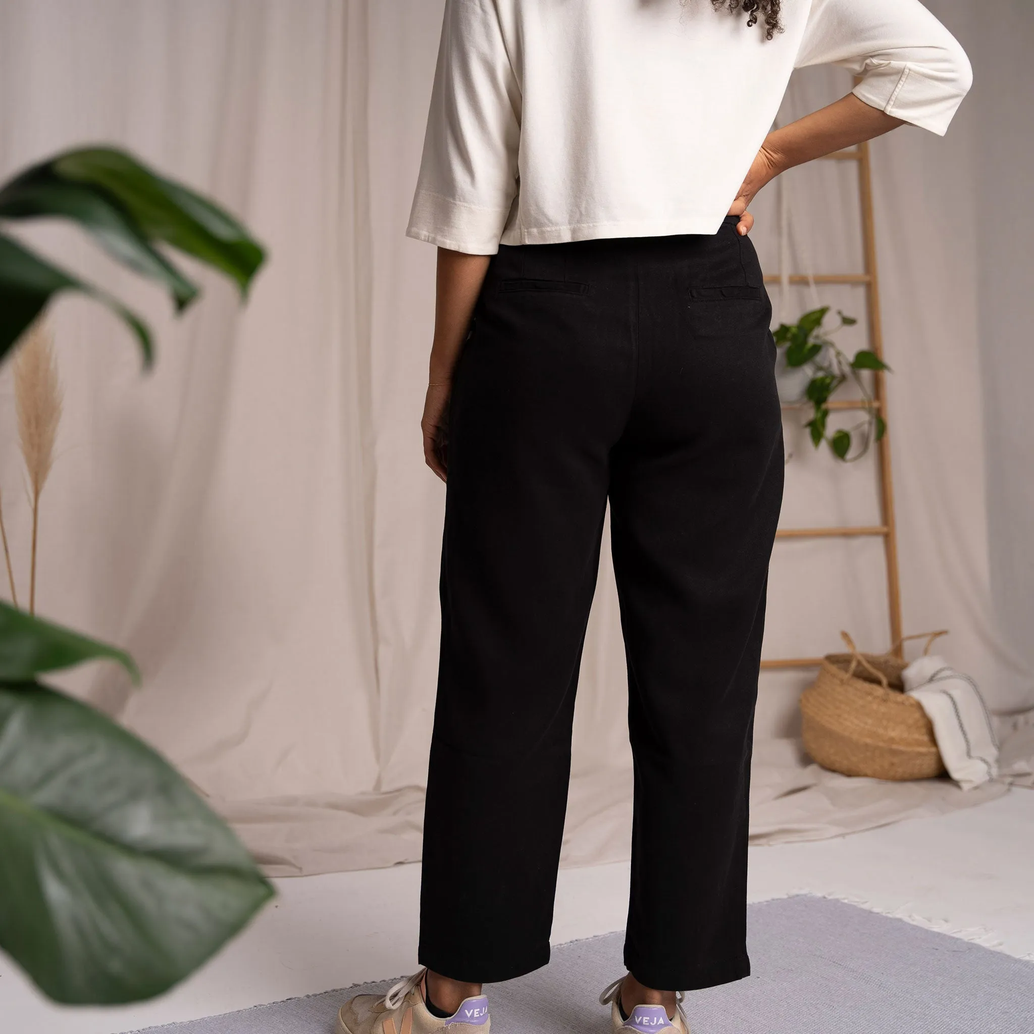 Vabia V1 - Slacks aus Tencel, Schwarz