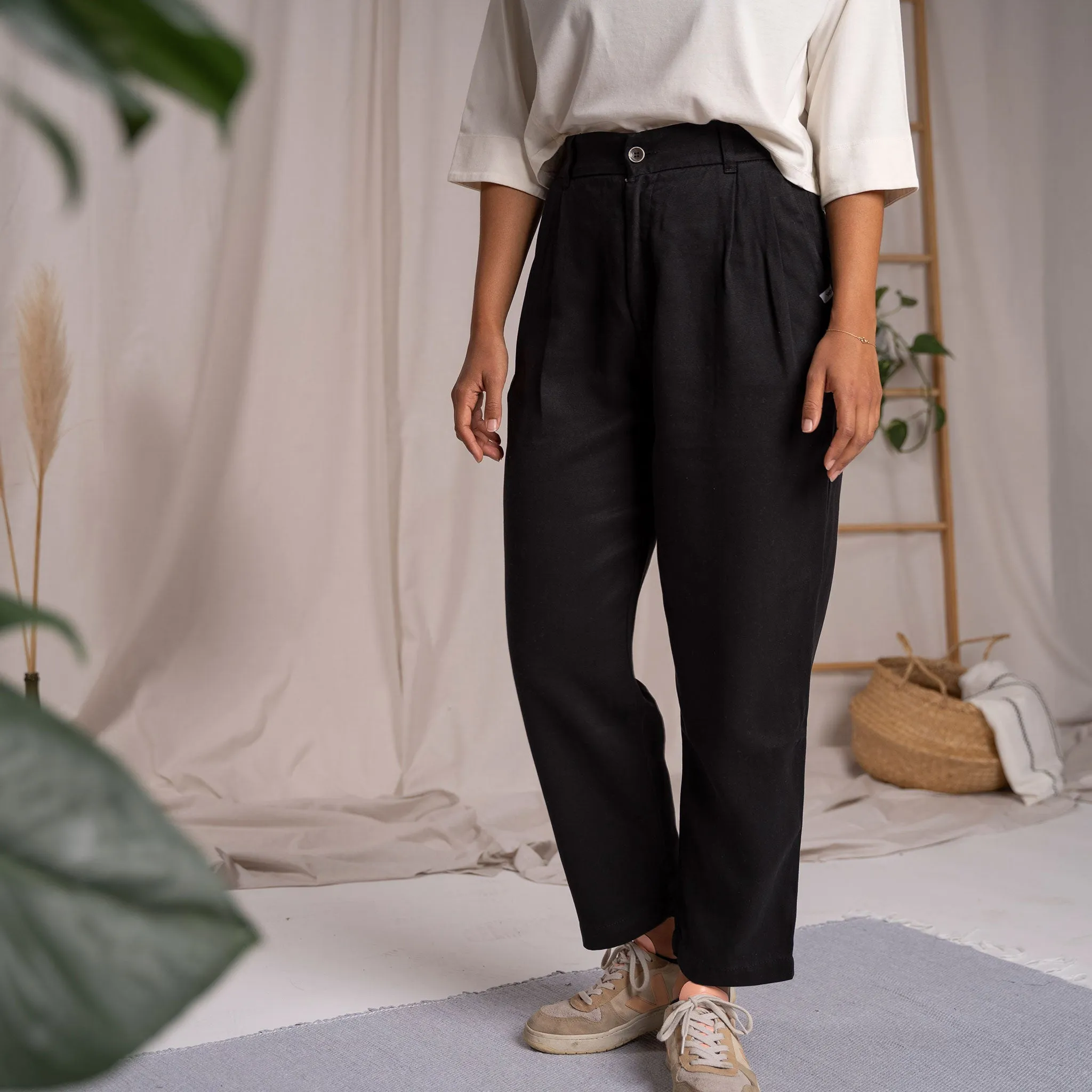 Vabia V1 - Slacks aus Tencel, Schwarz