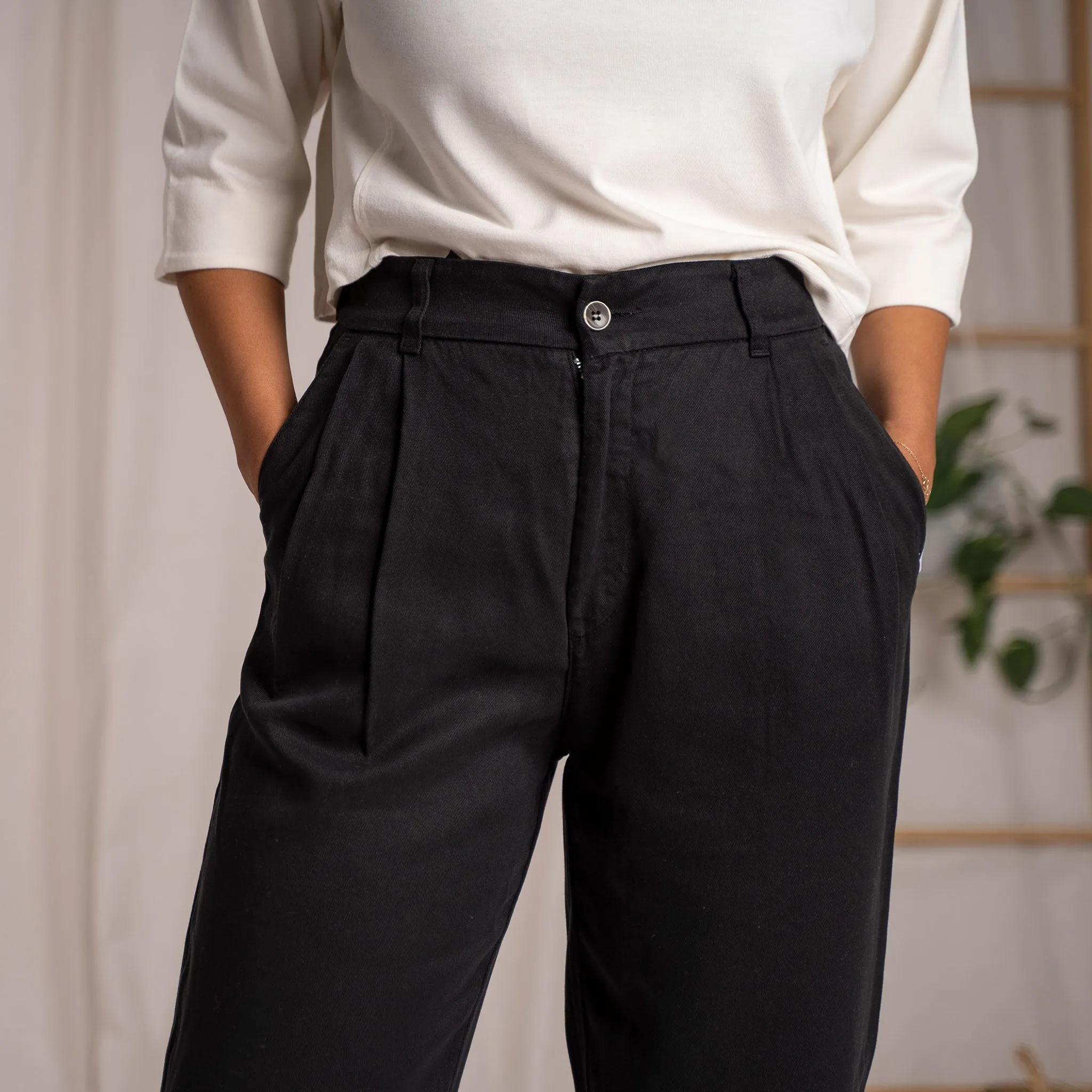 Vabia V1 - Slacks aus Tencel, Schwarz