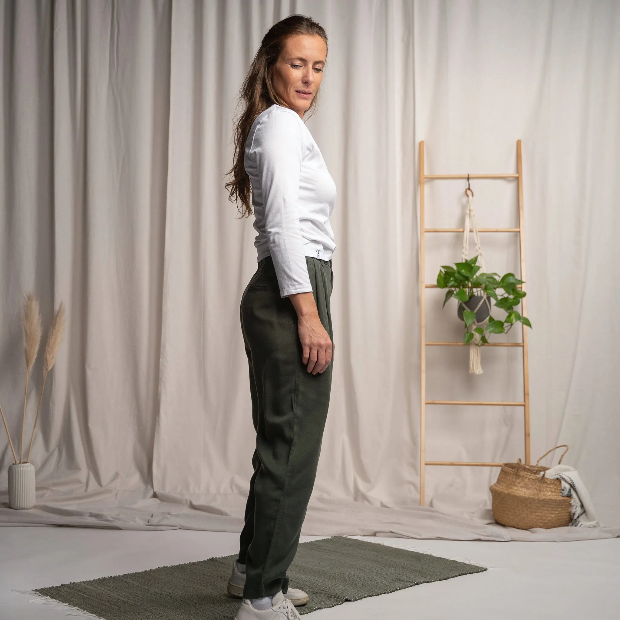 Vabia V1 - Slacks aus Tencel, Waldgrn
