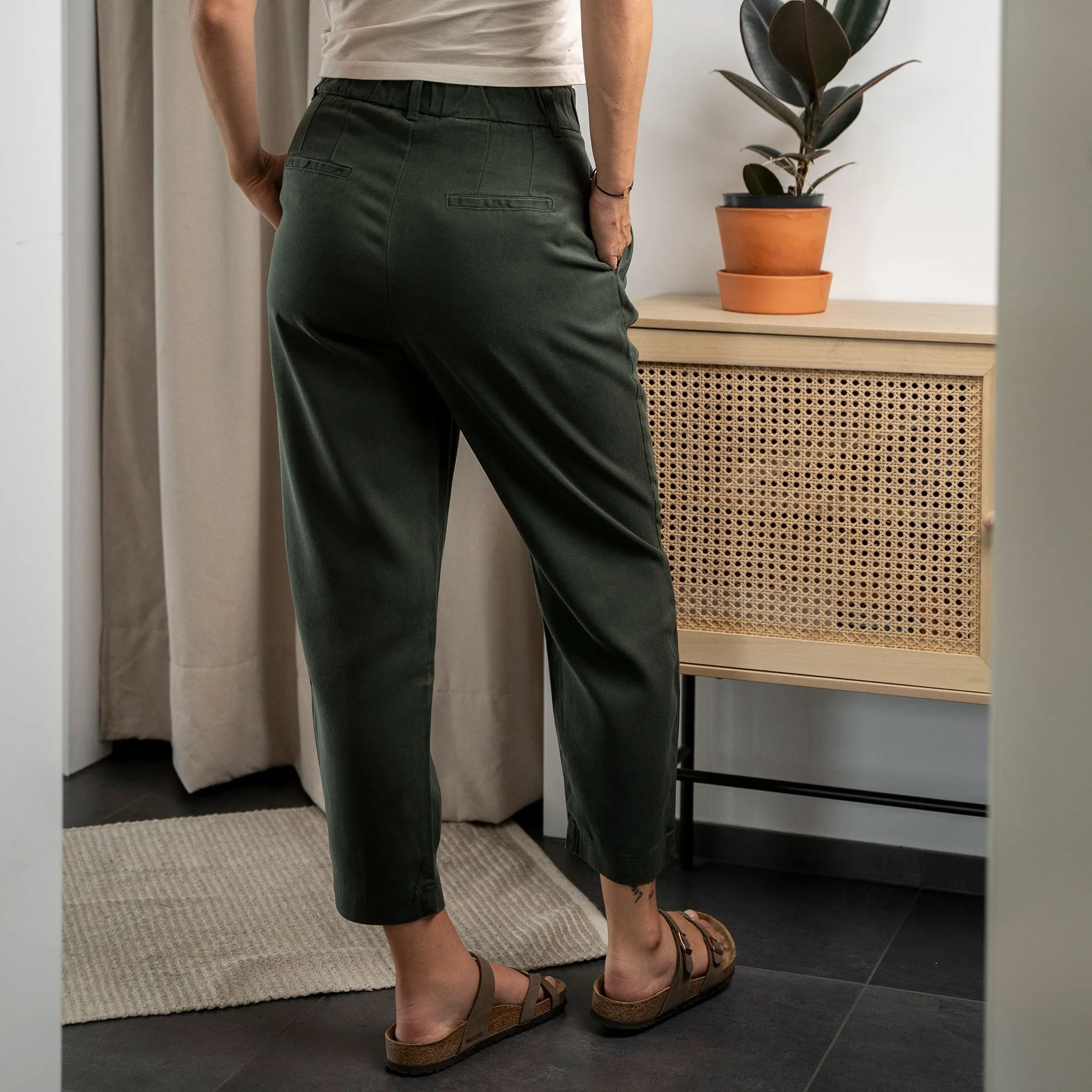 Vabia V1 - Slacks aus Tencel, Waldgrn