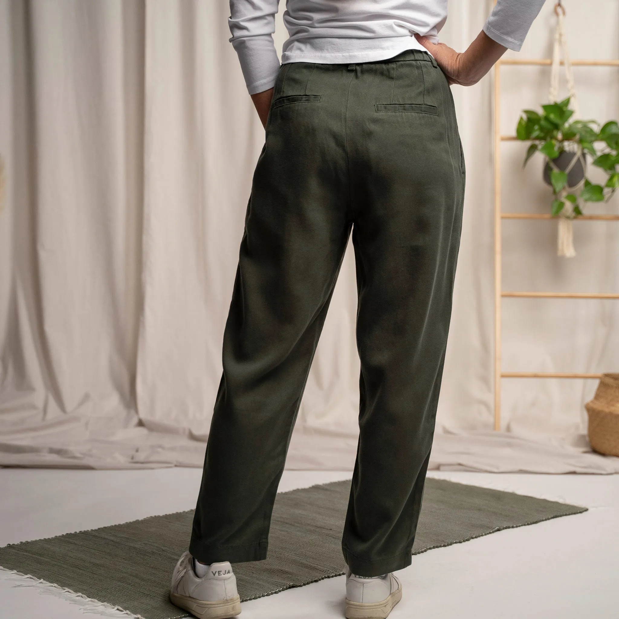 Vabia V1 - Slacks aus Tencel, Waldgrn