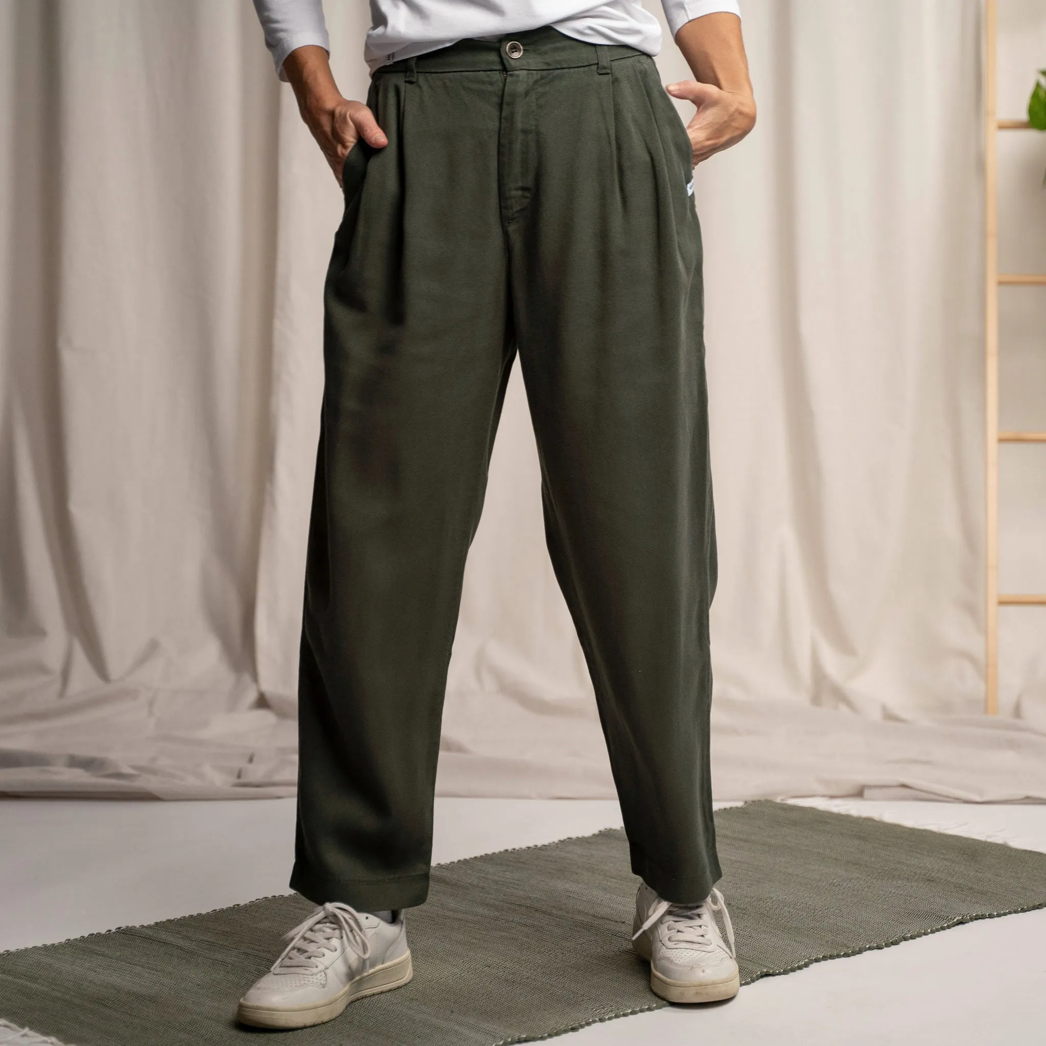 Vabia V1 - Slacks aus Tencel, Waldgrn