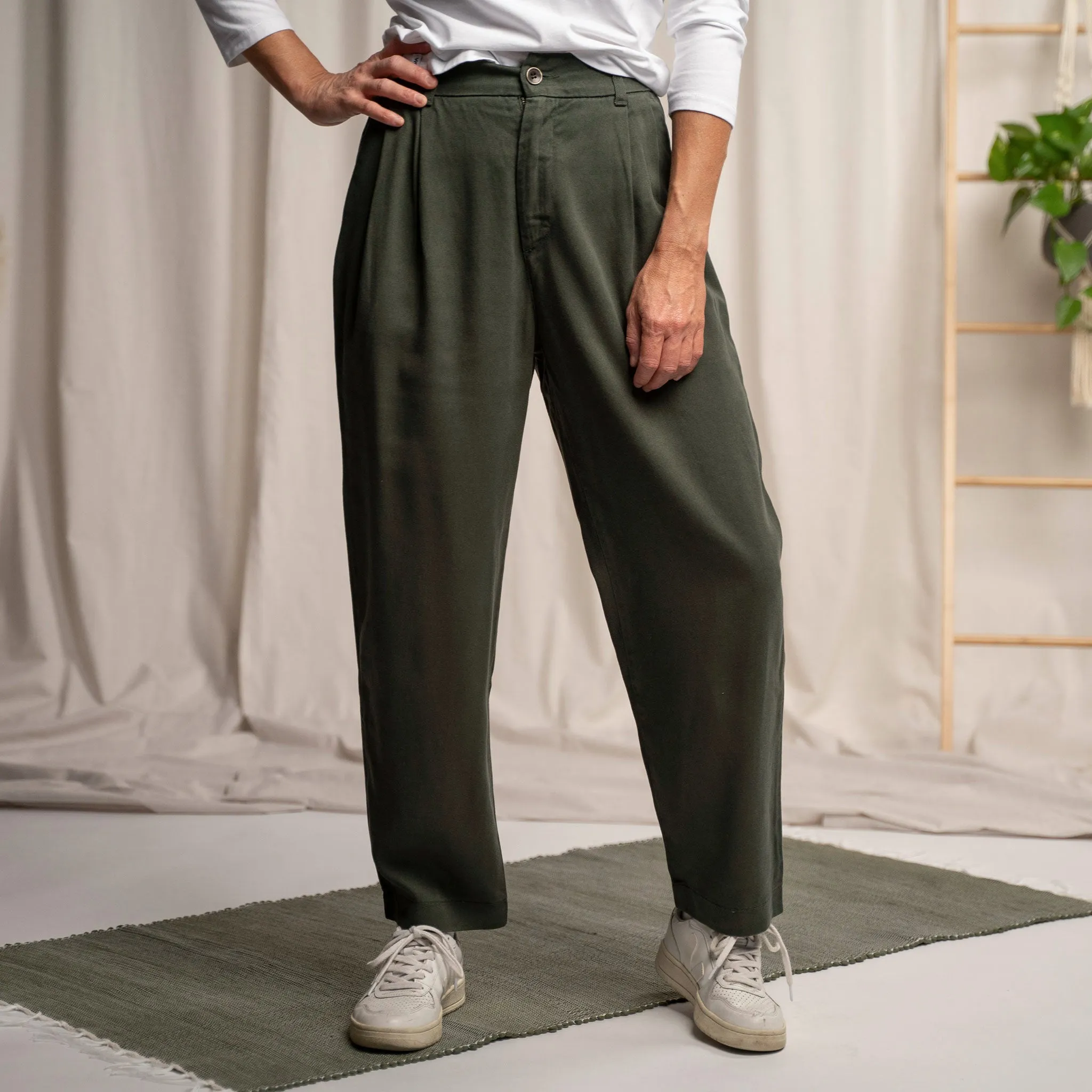 Vabia V1 - Slacks aus Tencel, Waldgrn