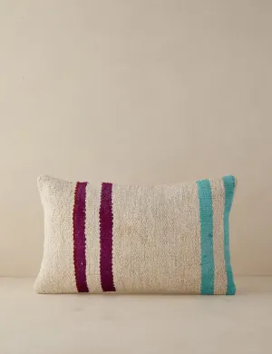 Vintage Lumbar Pillow No. 78, 12" x 20"