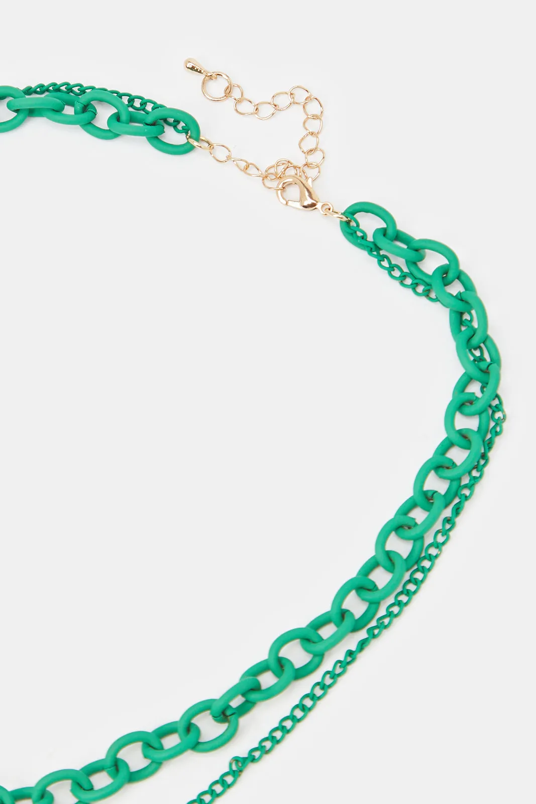 Women Green Embellished Necklace