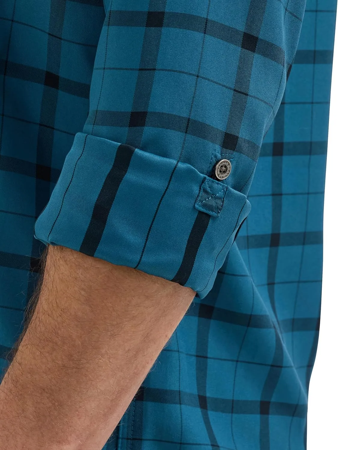 Wrangler Men's Long-Sleeve Technical Button-Down Work Shirt